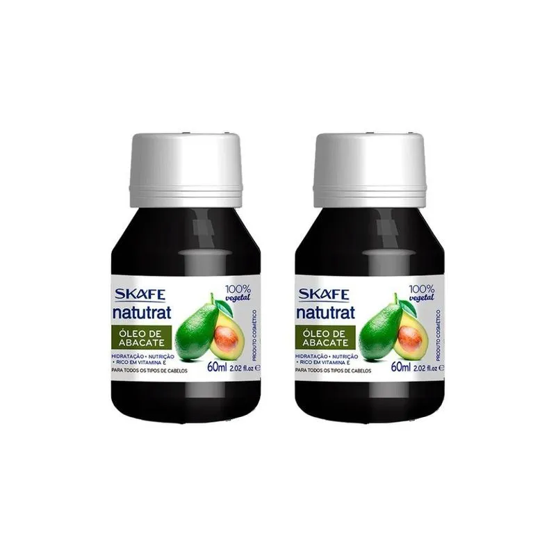 Oleo Capilar Skafe Natutrat Abacate 60Ml-Kit C/2Un