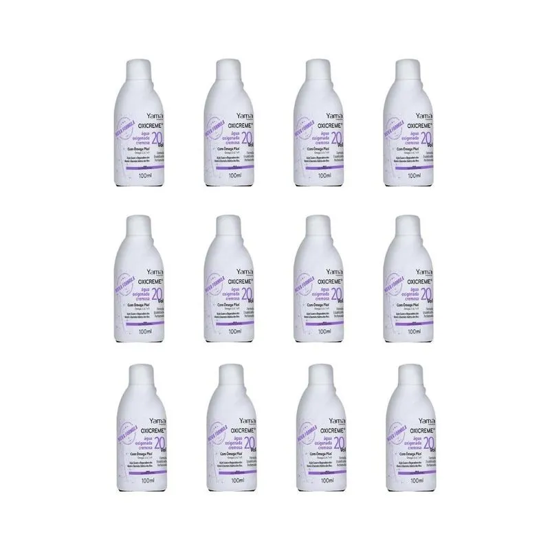Agua Oxigenada Yama 100ml 20 Volumes - Kit Com 12un