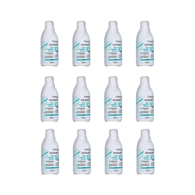 Agua Oxigenada Yama 100ml 30 Volumes - Kit Com 12un