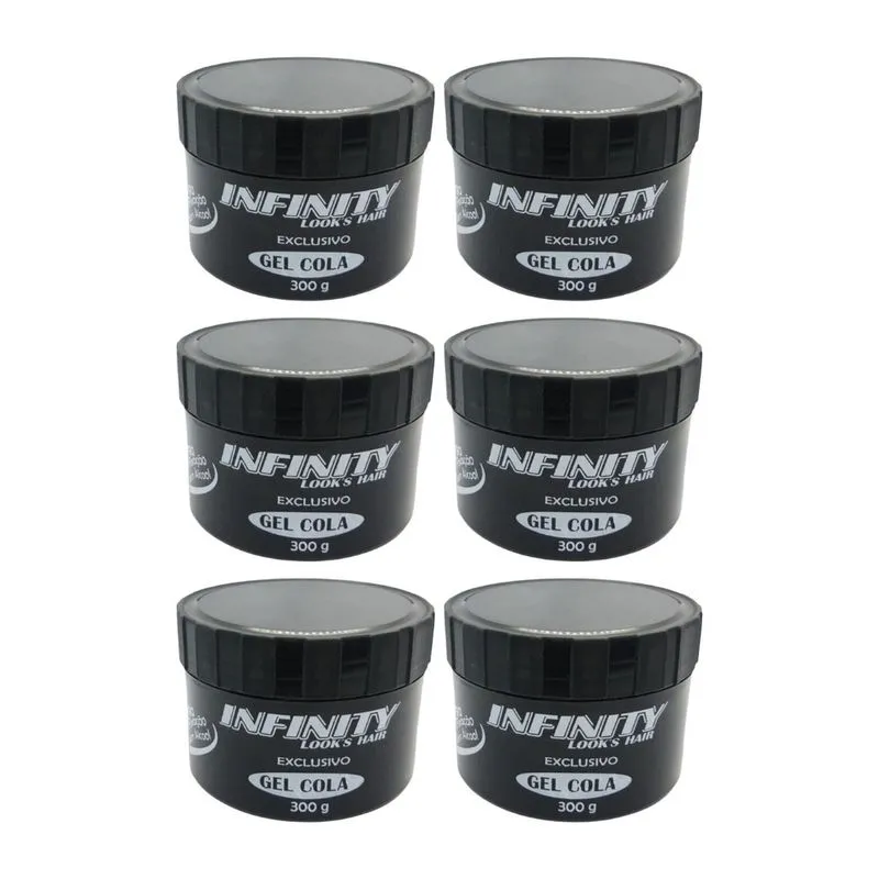 Gel Cola Infinity Exclusivo 300g - Kit c/ 6un