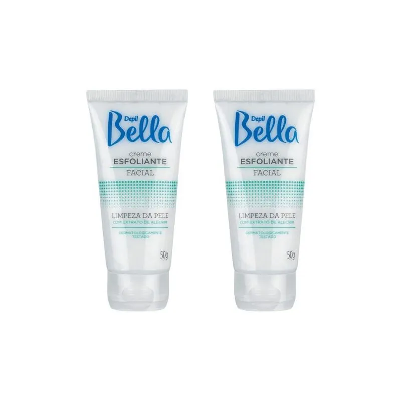 Creme Esfoliante Facial Depil Bella Alecrim 50G - Kit 2Un