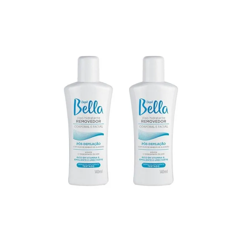 Depilatorio Depil Bella Oleo Removedor 140Ml - Kit Com 2Un