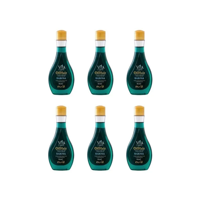 Oleo Capilar Muriel Vita Capili 80ml Babosa - Kit c/ 6un