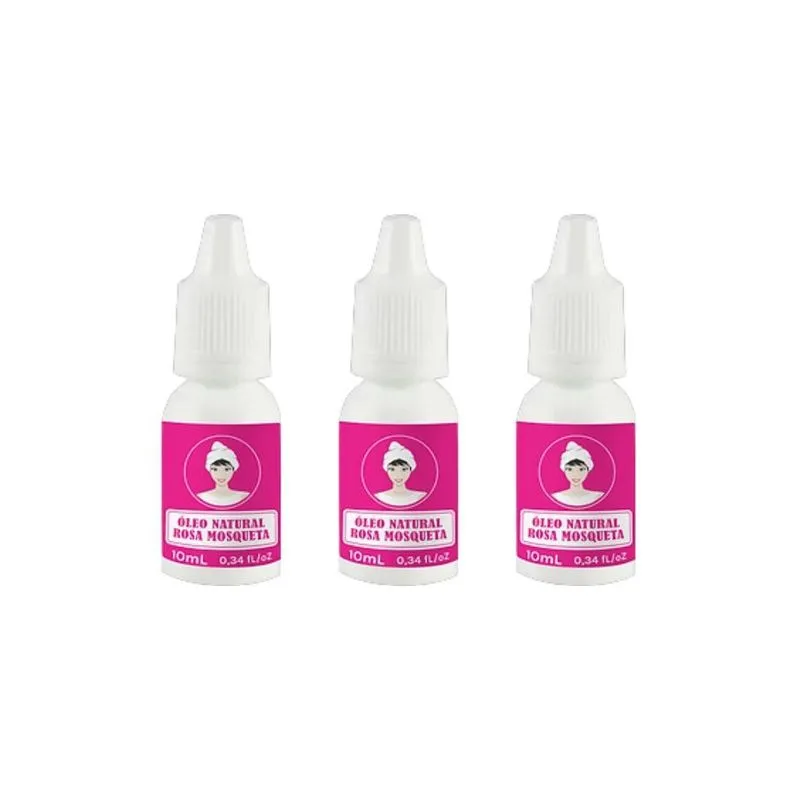 Oleo Corporal Capim Limao Rosa Mosqueta 10ml-kit C/3un