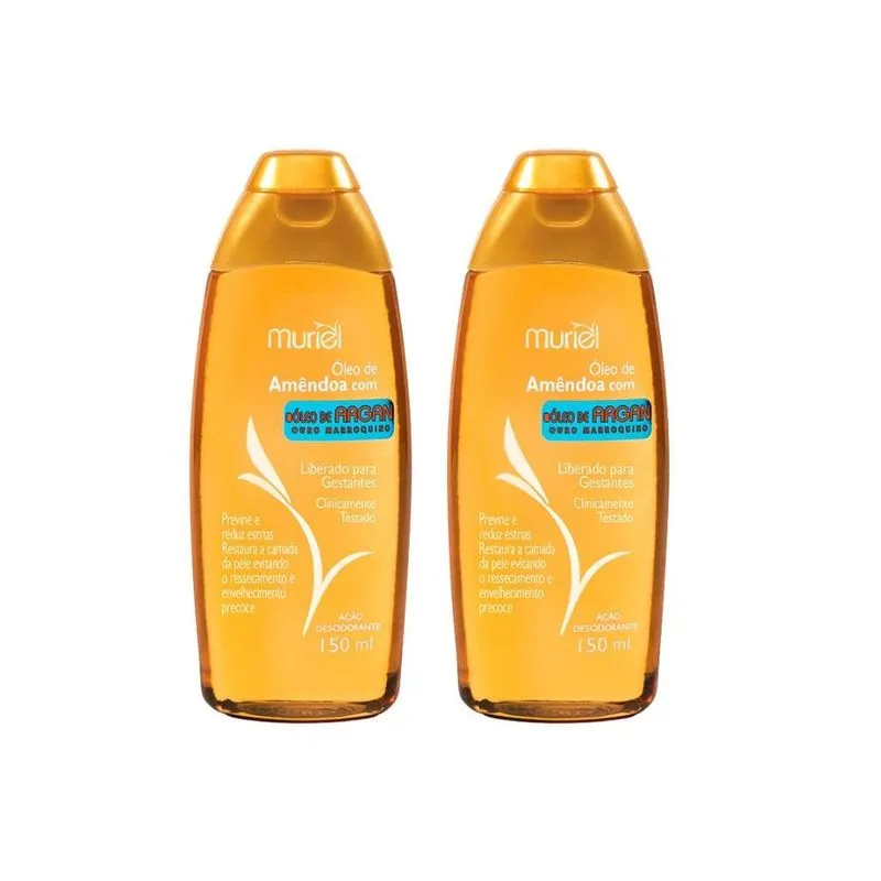 Oleo Corporal Muriel 150ml Amend Com Argan - Kit Com 2un