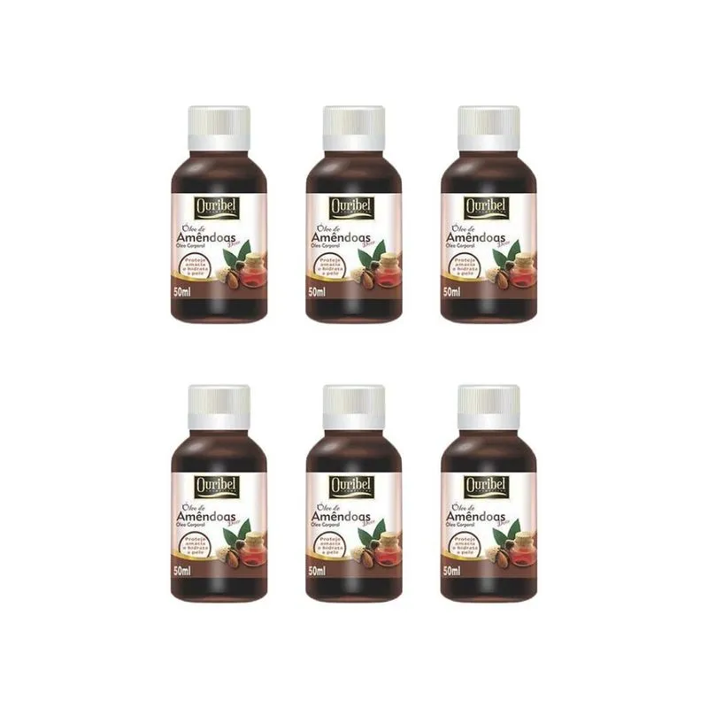 Oleo Corporal Ouribel Amendoas Doce 50ml-kit C/6un