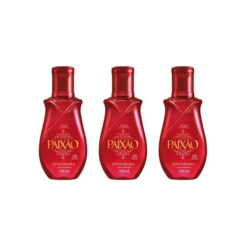 Oleo Corporal Paixao 100ml Tentadora-kit C/3un