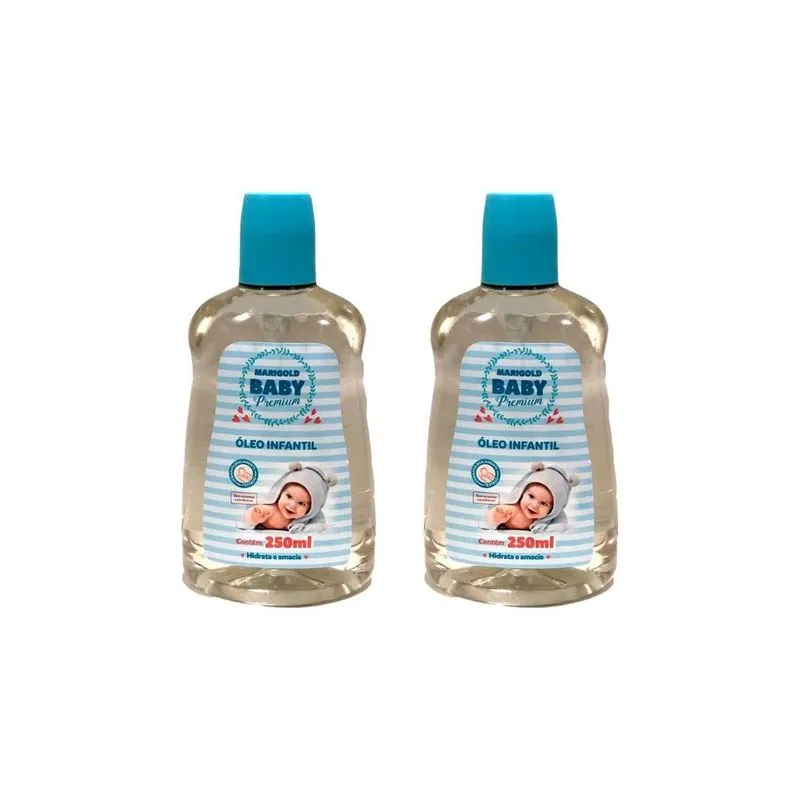 Oleo Infantil Marigold 250ml Azul-kit C/2un