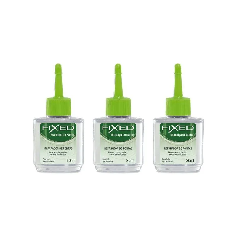 Reparador De Pontas Fixed Mant De Karite 30ml-kit C/3un