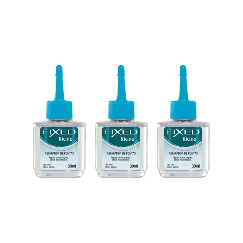 Reparador De Pontas Fixed Ricino 30ml-kit C/3un