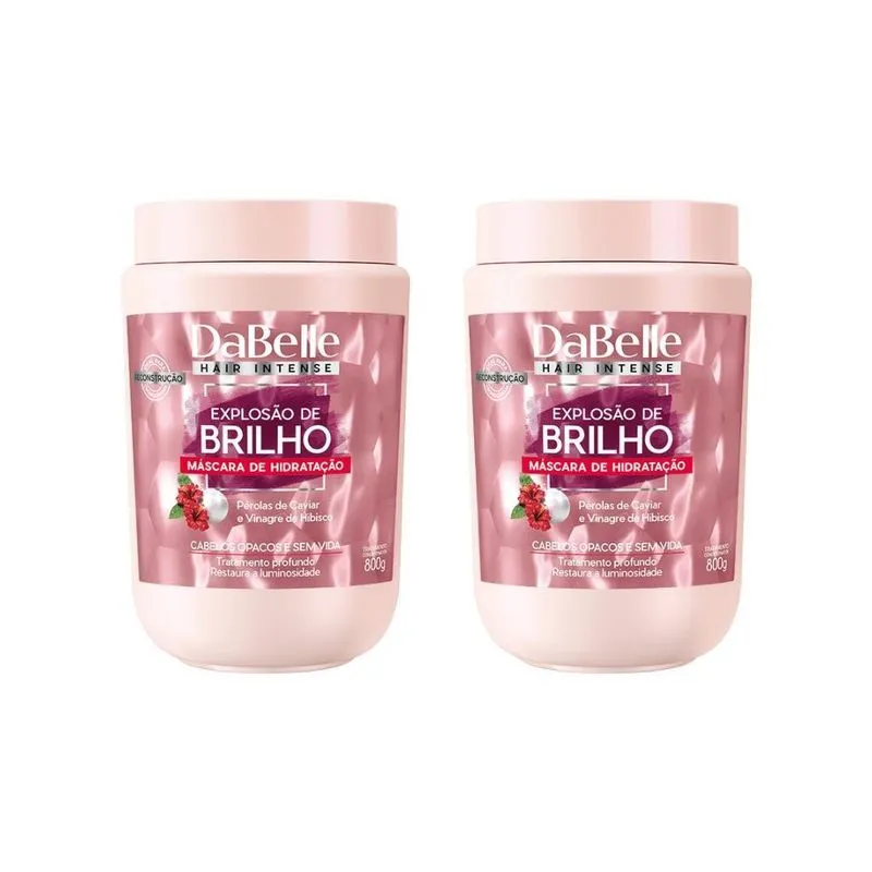 Mascara Dabelle 800g Explosao De Brilho-kit C/2un