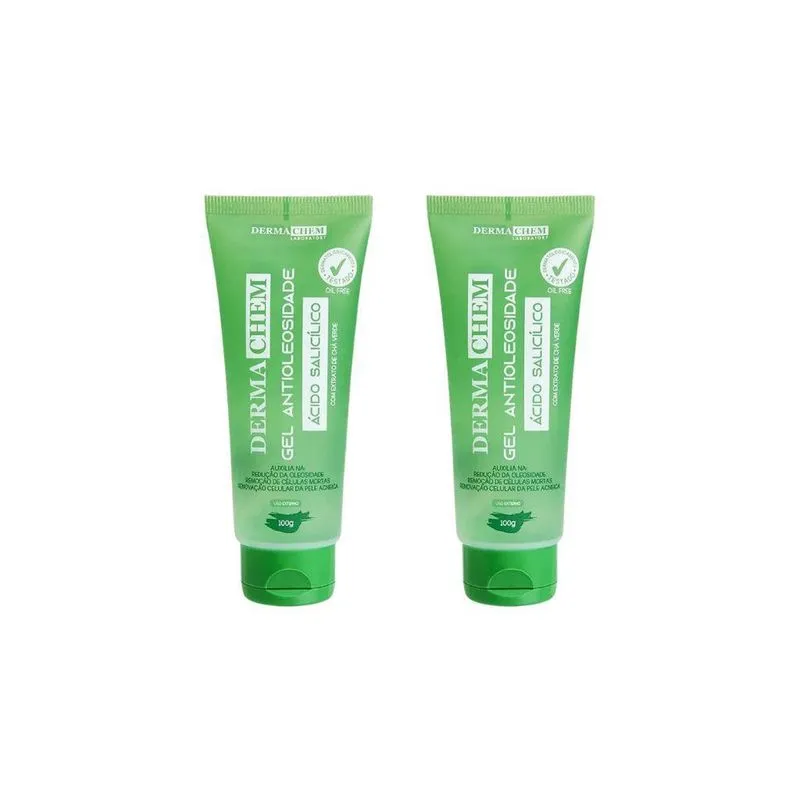 Gel Facial Dermachem Antioleo Acido Salicilico 100G-Kit 2Un
