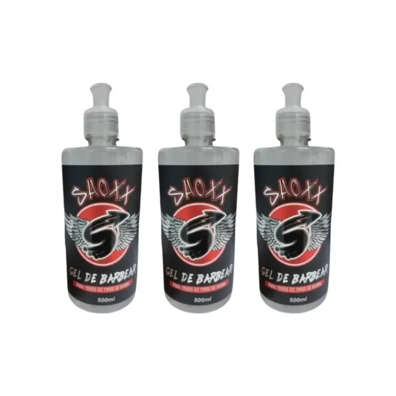 Gel De Barbear Shoxx 500ml - Kit Com 3un