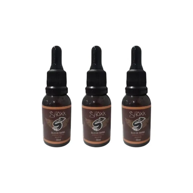 Oleo De Barba Shoxx Coffee 30ml - Kit Com 3un