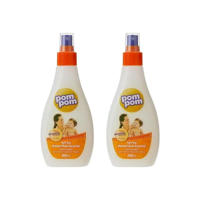 Desembaraçante Pom Pom 200Ml Spray - Kit Com 2Un
