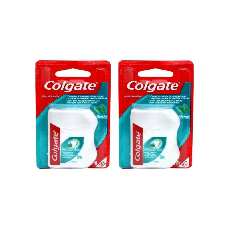 Fio Dental Colgate 50m Menta - Kit Com 2un
