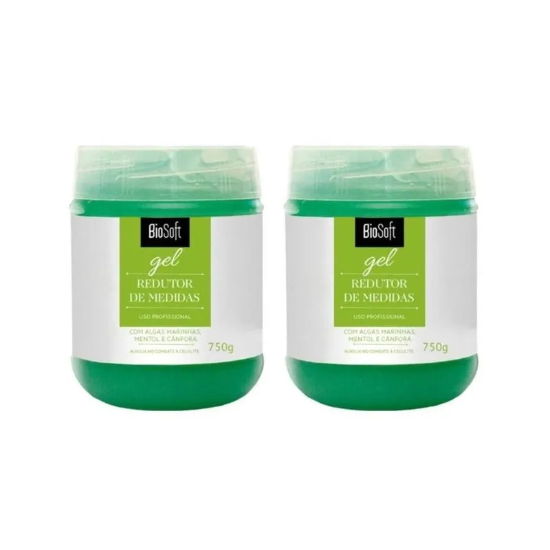 Gel Redutor De Gordura Soft Hair 360g - Kit Com 2un