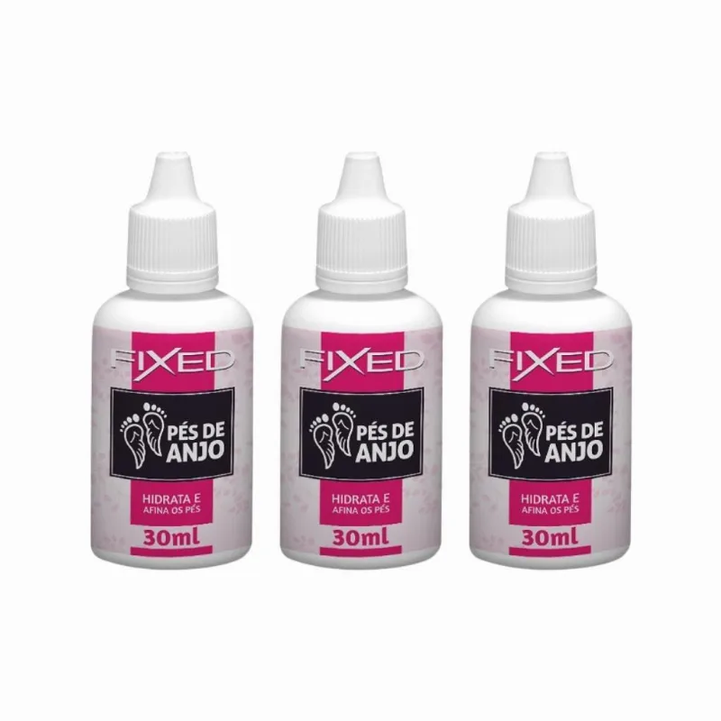 Hidratante Para Os Pes Fixed Pes De Anjo 30ml - Kit Com 3un