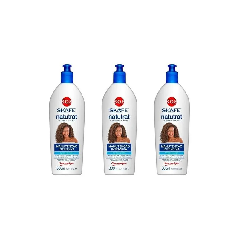 Sos Natutrat Manutençao Intensiva Skafe 300ml-kit C/3un