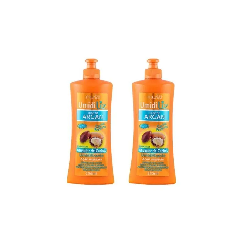 Umidificante Muriel Umidiliz Argan 250ml-kit C/2un