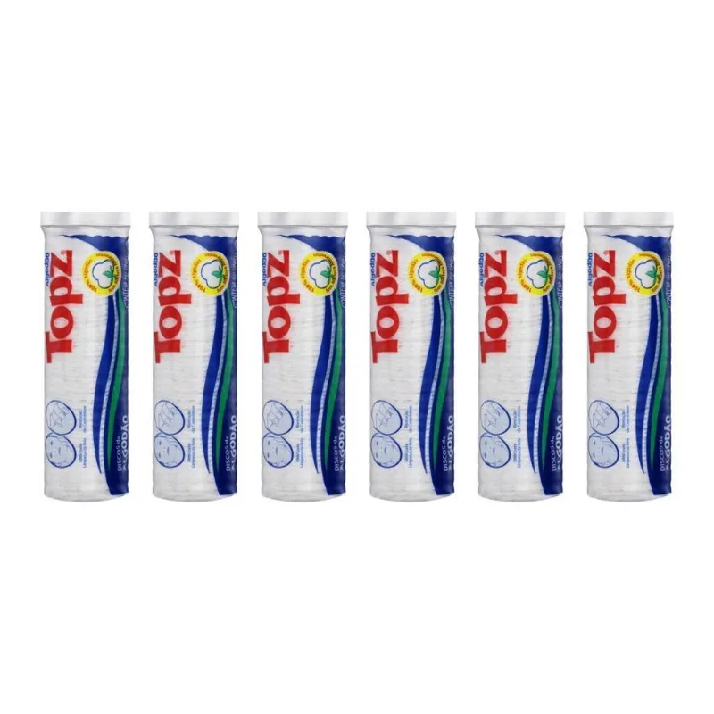 Algodao Topz Disco Com 100un - Kit Com 6un