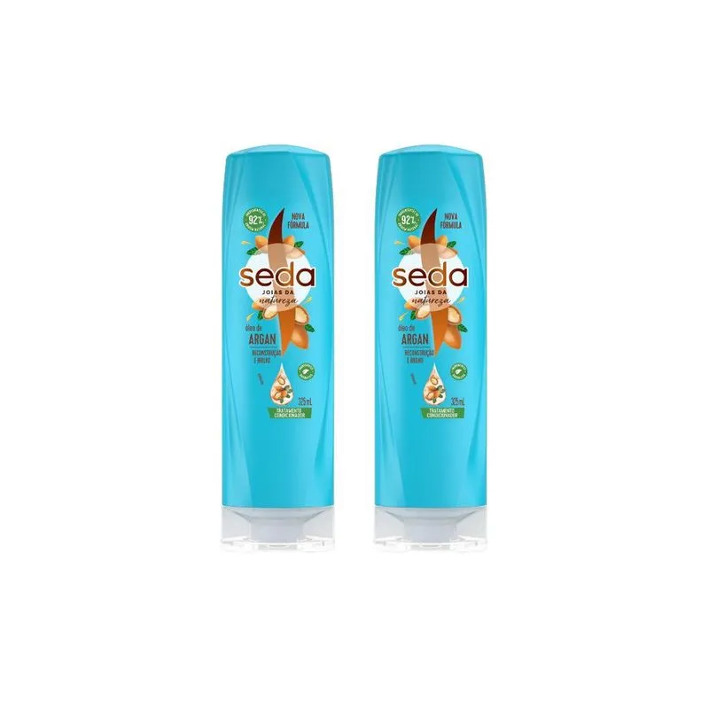 Condicionador Seda 325ml Oleo de Argan - Kit c/ 2un