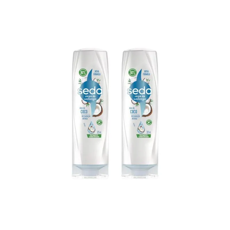 Condicionador Seda 325ml Oleo de Coco - Kit c/ 2un