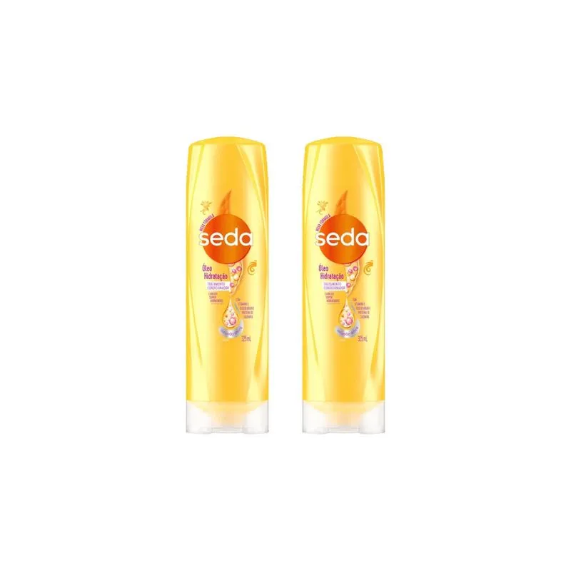 Condicionador Seda 325ml Oleo Hidratação-Kit C/2un