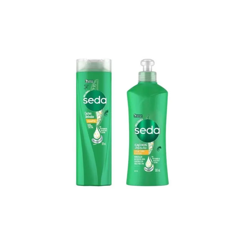 Kit Shampoo Seda 325Ml + Creme Pentear 300Ml Cachos Definidos