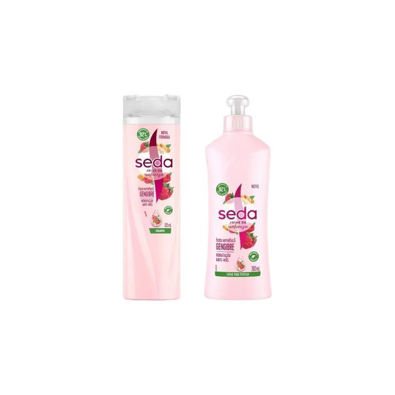 Kit Shampoo Seda 325Ml + Creme Pentear 300Ml Frutas Verm Gengi