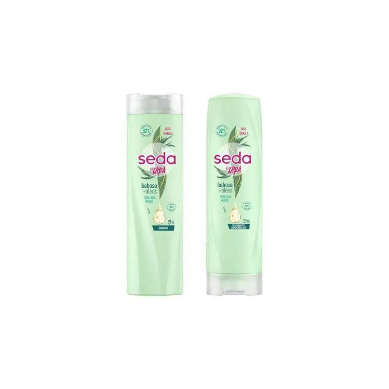 Kit Shampoo + Condicionador Seda 325Ml Babosa Oleos