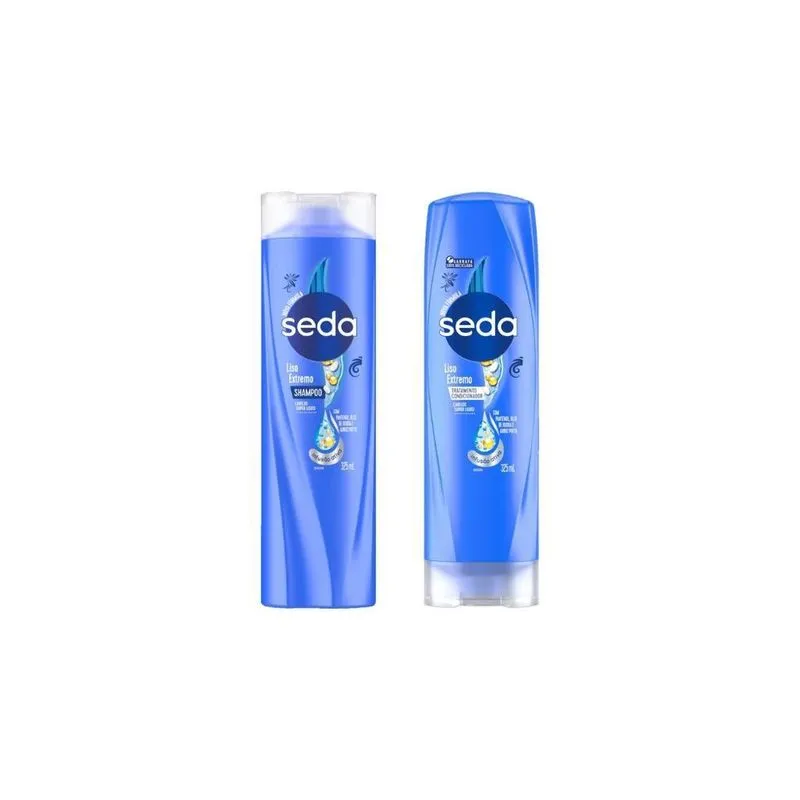 Kit Shampoo + Condicionador Seda 325Ml Liso Extremo