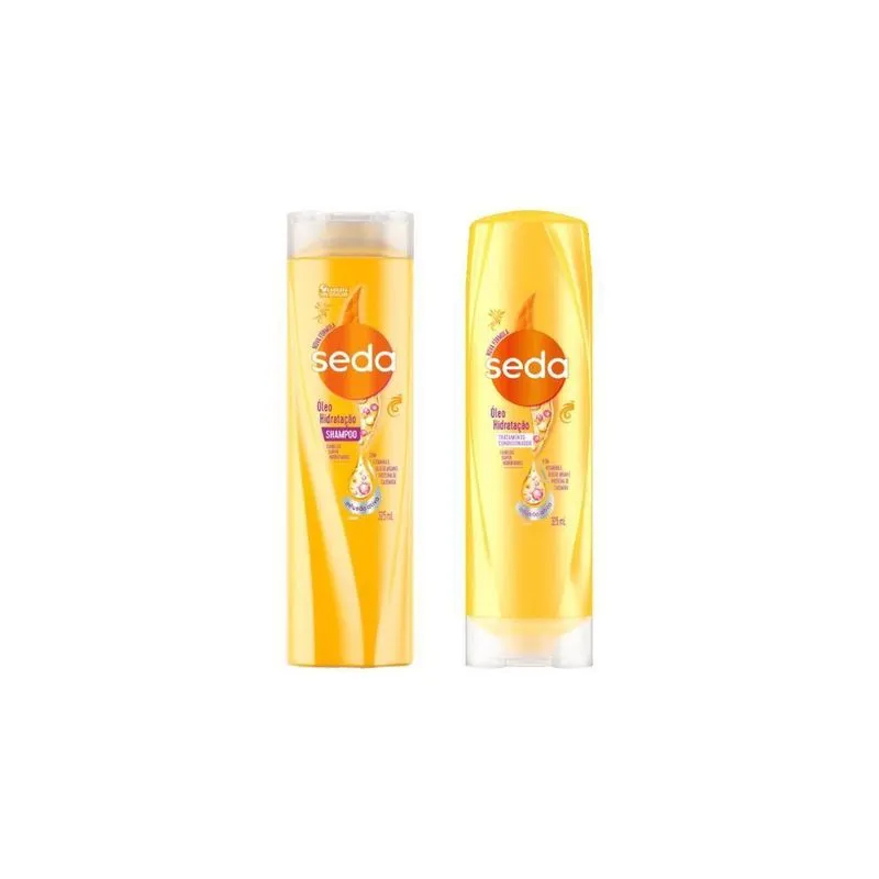 Kit Shampoo + Condicionador Seda 325Ml Oleo Hidrataçao
