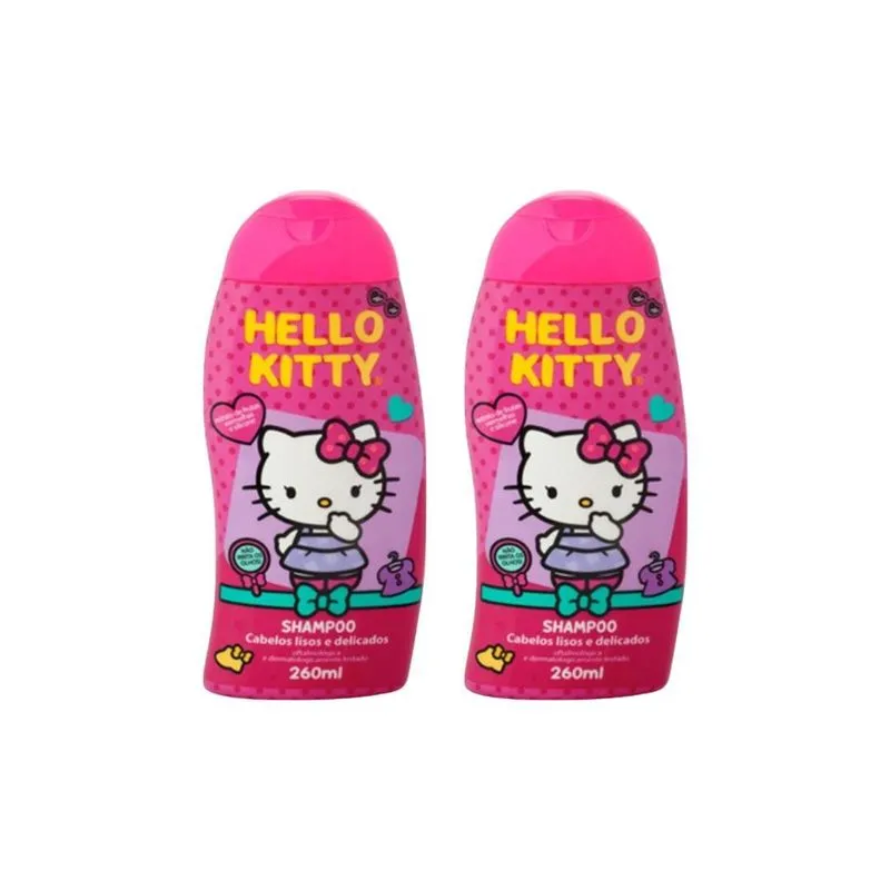 Shampoo Cia Da Natureza Hello Kitty Lisos Delicados 260ml2un
