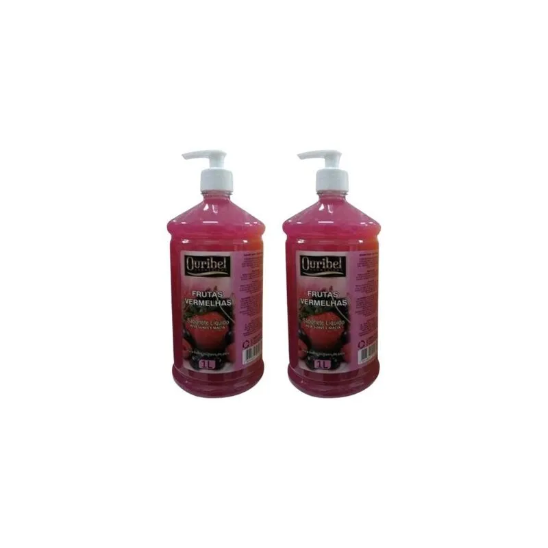Sabonete Liquido Ouribel 1000ml Frutas Vermelhas - Kit C/2un