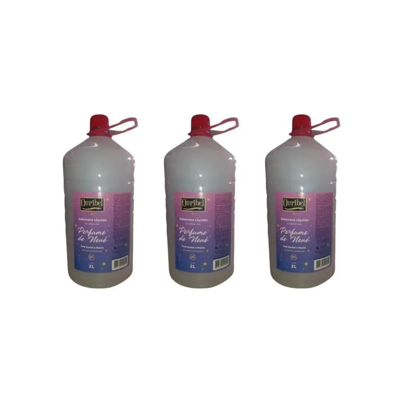 Sabonete Liquido Ouribel 2000ml Perfume De Nene - Kit C/3un