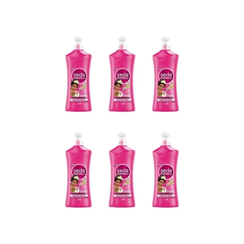 Creme Para Pentear Seda 300Ml Junts Crespos Encant-Kit C/6Un