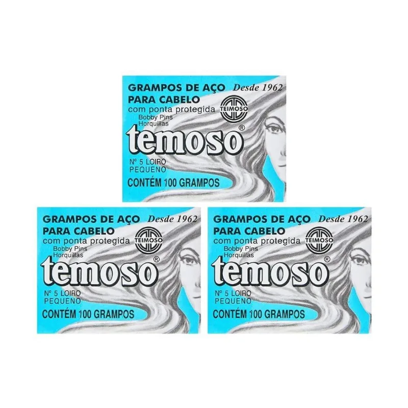 Grampo Teimoso N 5 Com 100un Louro - Kit Com 3un