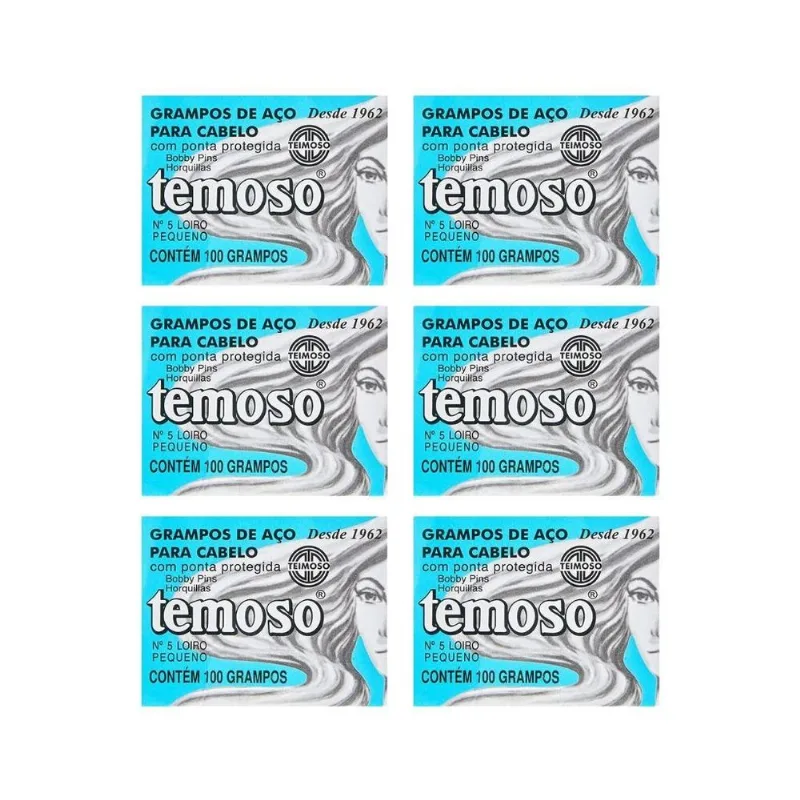 Grampo Teimoso N 5 Com 100un Louro - Kit Com 6un