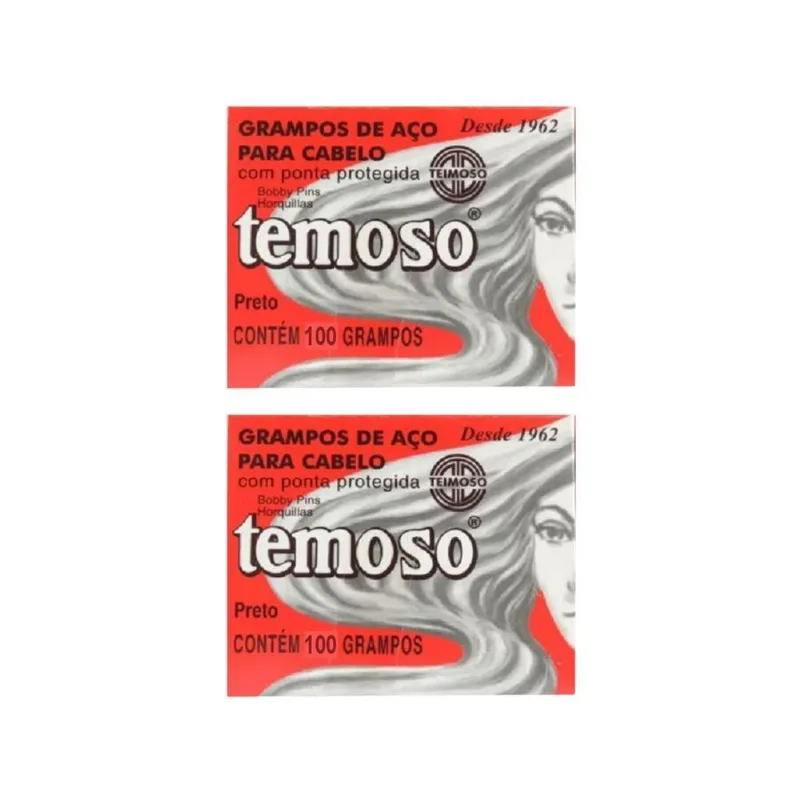 Grampo Teimoso N 5 Com 100un Preto - Kit Com 2un