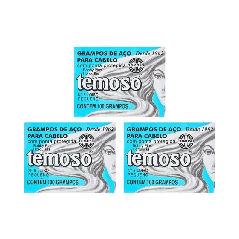 Grampo Teimoso N 5 Com 50un Louro - Kit Com 3un