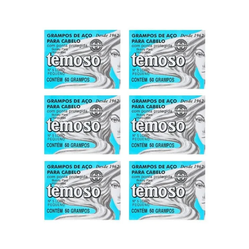 Grampo Teimoso N 5 Com 50un Louro - Kit Com 6un