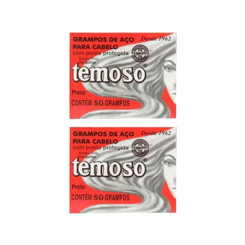 Grampo Teimoso N 5 Com 50un Preto - Kit Com 2un