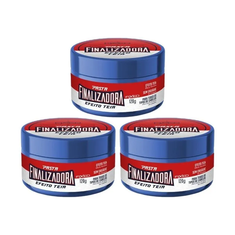Pasta Finalizadora Fixed Teia 120g - Kit Com 3un