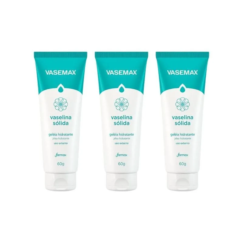 Vaselina Farmax 60g Geleia - Kit Com 3un