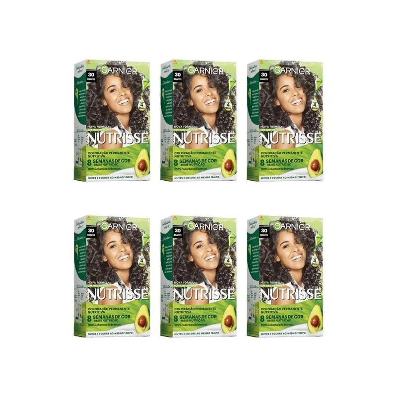 Coloraçao Nutrisse 30 Castanho Escuro-Kit C/6Un