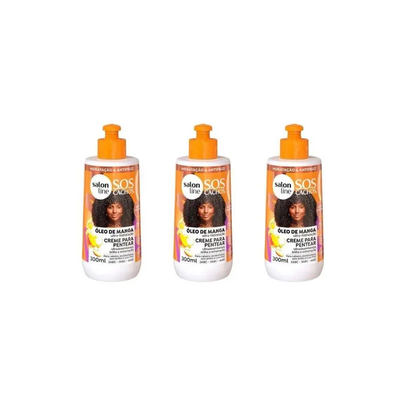 Creme Para Pentear Salon Line 300Ml Sos Oleo Manga Trad- 3Un