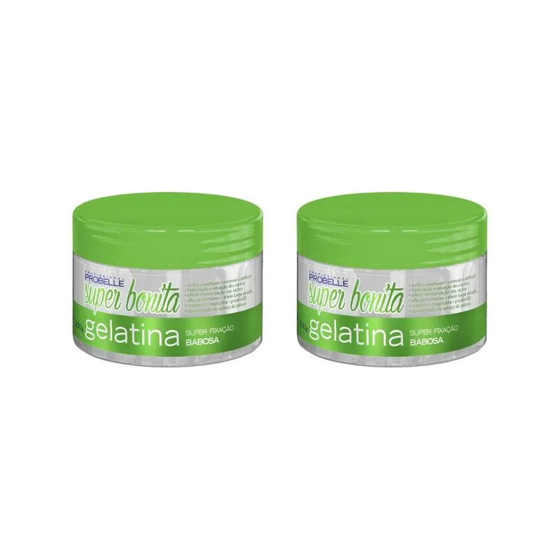 Gelatina Capilar probelle Super Bonita 300g Babosa-Kit C/2un