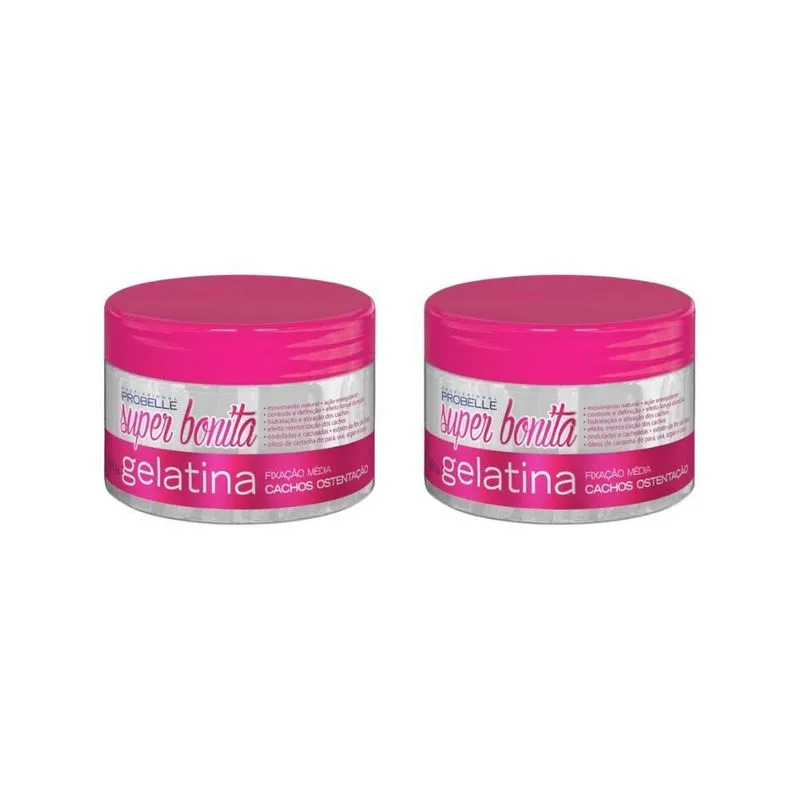 Gelatina Capilar Probelle Super Bonita 300G Cach Ost-Kit 2Un