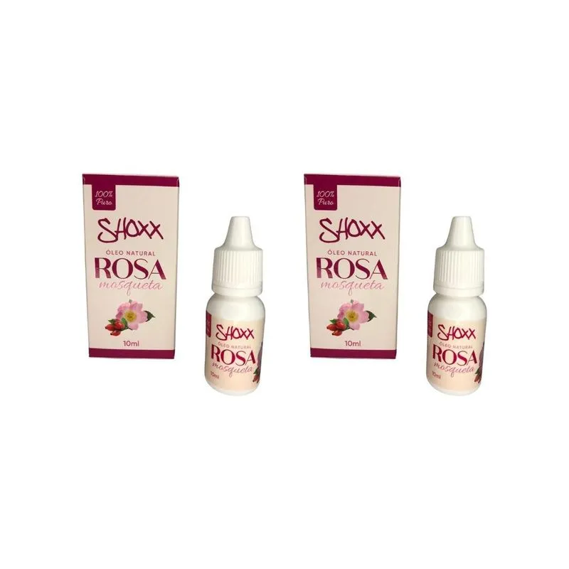 Óleo De Rosa Mosqueta Shoxx 10ml - Kit C/2un